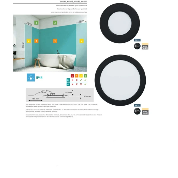 Світильник світлодіодний врізний 99208 FUEVA 5 Eglo - Фото 7