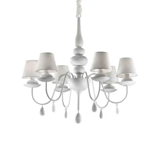 Ideal Lux 035581 BLANCHE SP6 BIANCO. Люстра класична