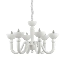 Ideal Lux 093994 BON BON SP6 BIANCO. Люстра класична