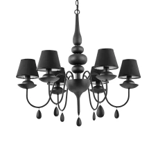 Ideal Lux 111872 BLANCHE SP6 NERO. Люстра класична