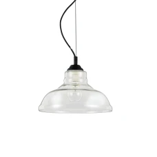 Ideal Lux 112336 BISTRO' SP1 PLATE TRASPARENTE. Світильник підвісний