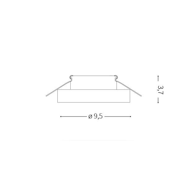 Світильник точковий врізний 113999 BLUES ROUND BIANCO Ideal Lux - Фото 2