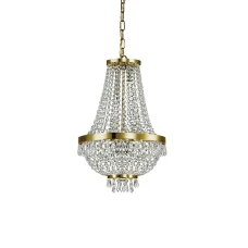 Ideal Lux 114729 CAESAR SP6 ORO. Люстра кришталева