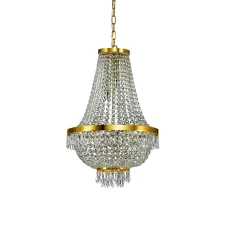 Ideal Lux 114736 CAESAR SP9 ORO. Люстра кришталева