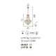 Люстра кришталева 114736 CAESAR SP9 ORO Ideal Lux