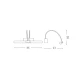 Підсвітка для дзеркал 121178 BOW AP D46 OTTONE SATINATO Ideal Lux