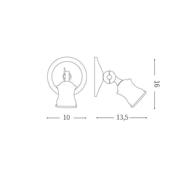 Світильник спот 159997 BARBER AP1 BRUNITO Ideal Lux - Фото 2