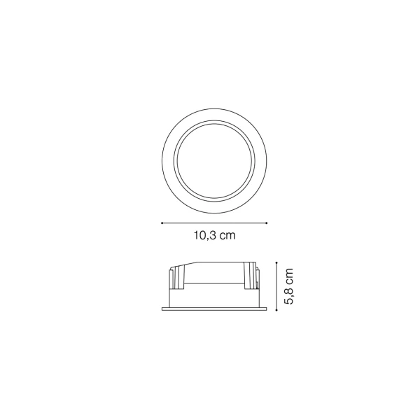 Світильник світлодіодний врізний 193458 BASIC ACCENT 10W 3000K Ideal Lux - Фото 2