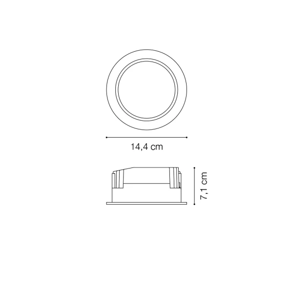 Світильник світлодіодний врізний 193465 BASIC ACCENT 15W 3000K Ideal Lux - Фото 2