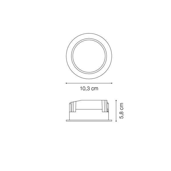 Світильник світлодіодний врізний 193519 BASIC WIDE 10W 3000K Ideal Lux - Фото 2