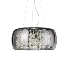 Ideal Lux 197654 AUDI-80 SP8 FUME'. Люстра кришталева