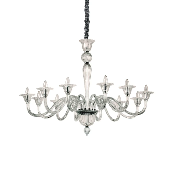 Люстра класична 199375 BRIGITTA SP12 TRASPARENTE Ideal Lux - Фото 1