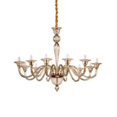 Ideal Lux 199405 BRIGITTA SP12 AMBRA. Люстра класична
