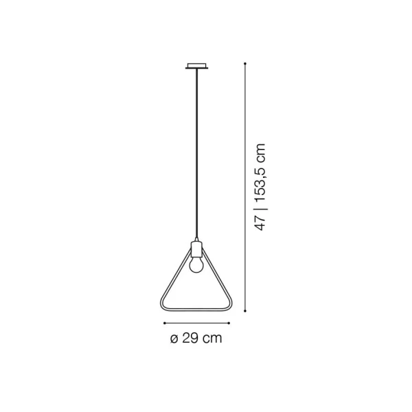 Світильник підвісний 207834 ABC SP1 TRIANGLE Ideal Lux - Фото 2