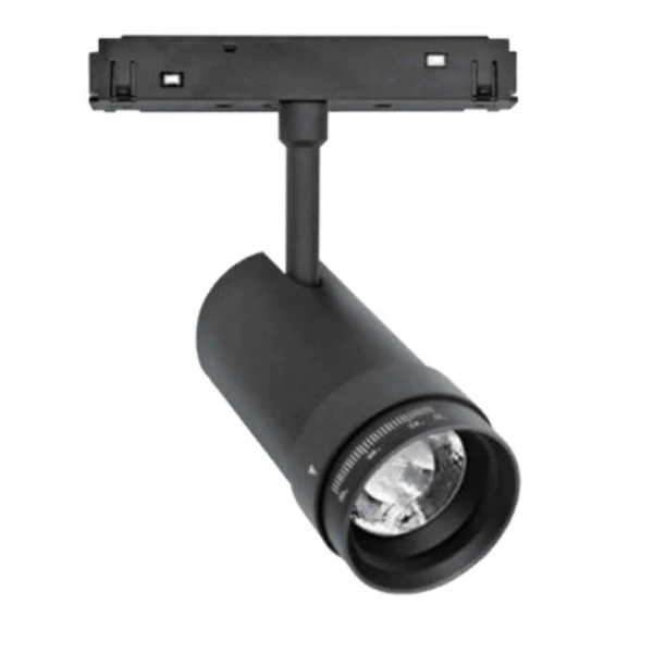 Магнітний трековий світильник KDMG-FOCUS45 12W 3K BK Kloodi - Фото 1