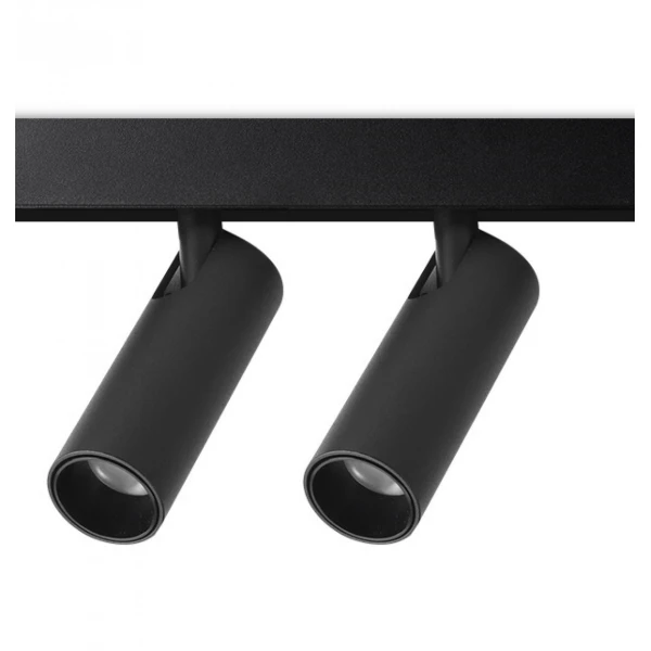 Магнітний трековий світильник KDMG-M01-2 14 Вт 3000K BK Kloodi - Фото 1