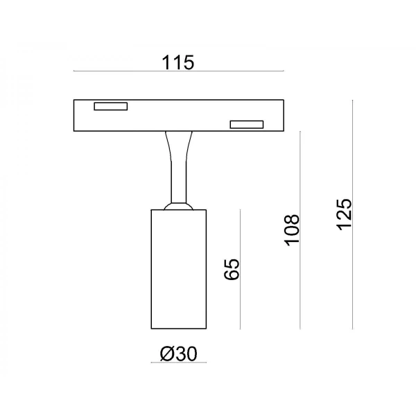 Магнітний трековий світильник KDMG-SPOT30 3W 3K GD Kloodi - Фото 2