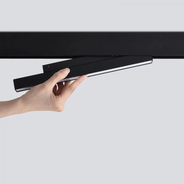 Магнітний трековий світильник KDMG-LINE600 PC 24W 3K BK 3000K Kloodi - Фото 3