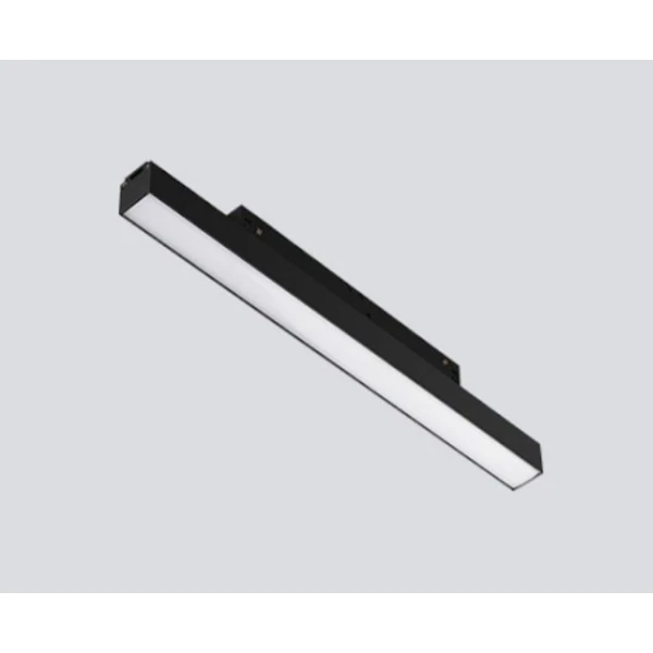 Магнітний трековий світильник KDMG-LINE300 PC 12W 4K BK 4000K Kloodi - Фото 1