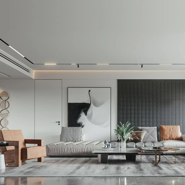 Магнітний трековий світильник KDMG-LINE600 PC 24W 3K BK 3000K Kloodi - Фото 4