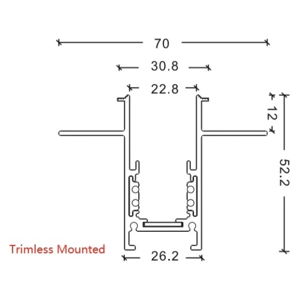 Рейка до магнітних трекових світильників KDMG-TR 3M BK KLOODI - Фото 2