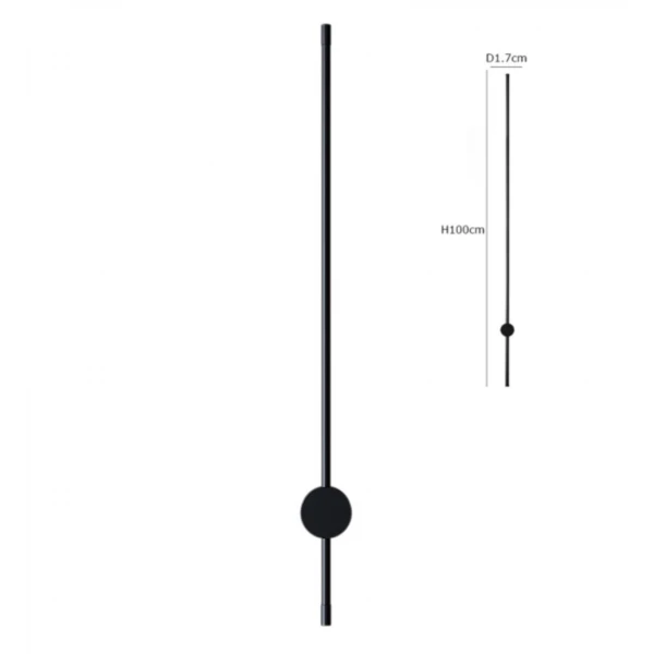Настінний світильник DECO WA-STICK 100 3000K BK Kloodi - Фото 5