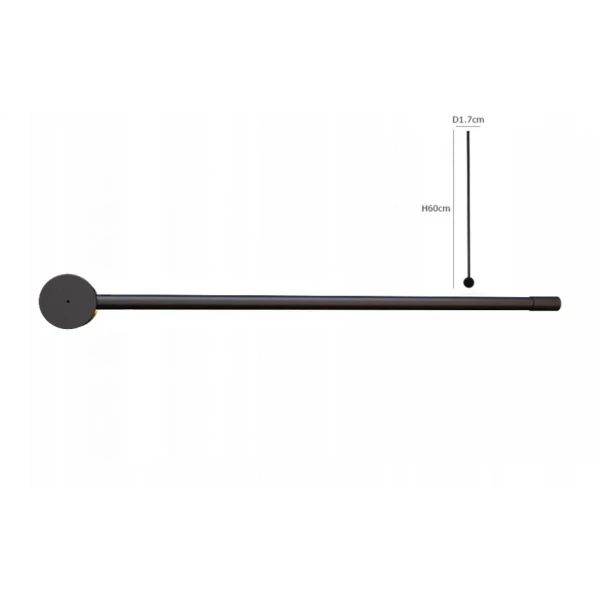 Настінний світильник DECO WA-STICK 60 3K BK Kloodi - Фото 2