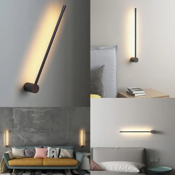 Настінний світильник DECO WA-STICK 60 3K BK Kloodi - Фото 5