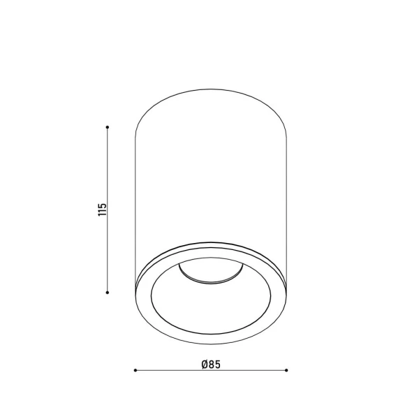Точковий світильник KD-5089 IP65 WH GU10 Kloodi - Фото 2