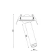 Світильник точковий врізний KD-TUB100 5W 3К BK 3000К Kloodi