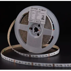 Світлодіодна стрічка Kloodi 16W 120LED 4000K RGB IP20 24V KD2835-120-16W-RGB-24V, 1м