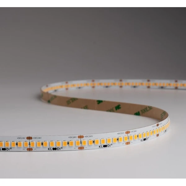 Стрічка світлодіодна Kloodi 21,6W 240LED 3000К 2800LМ IP20 24V KD2835-240-21.6W-3К-24V HE, 1м - Фото 4