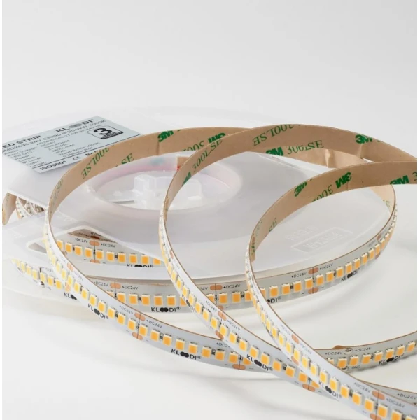 Стрічка світлодіодна Kloodi 21,6W 240LED 3000К 2800LМ IP20 24V KD2835-240-21.6W-3К-24V HE, 1м - Фото 5