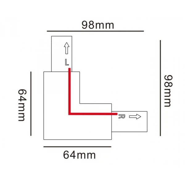 З'єднання для трекових систем Kloodi KDTR-263 BK - Фото 2