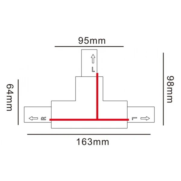 З'єднання для трекових систем Kloodi KDTR-264 BK - Фото 2