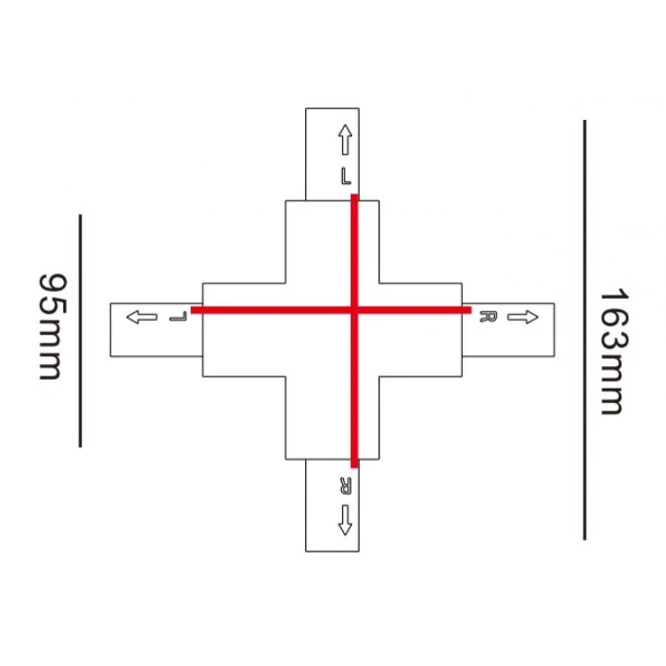 З'єднання для трекових систем Kloodi KDTR-265 BK - Фото 2