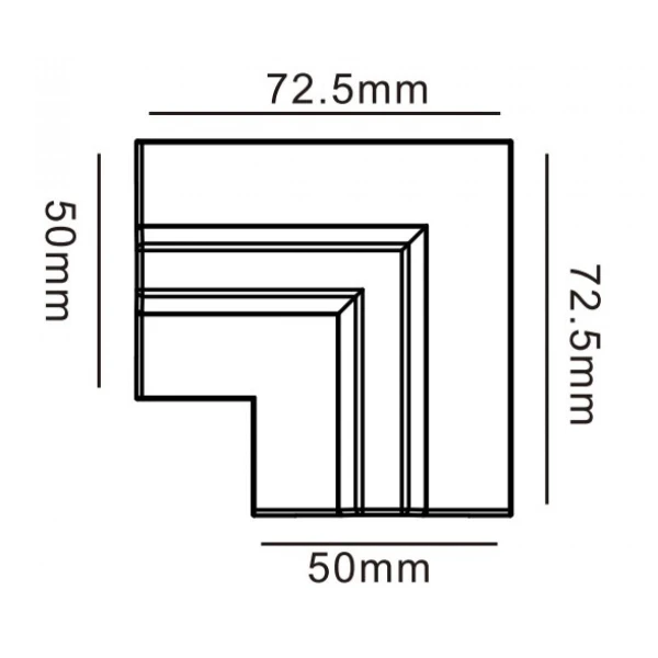 Заглушка Kloodi KDTR-RL263 BK для трекових систем. - Фото 2