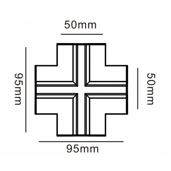 Заглушка Kloodi KDTR-RL265 WH для трекових систем. - Фото 2