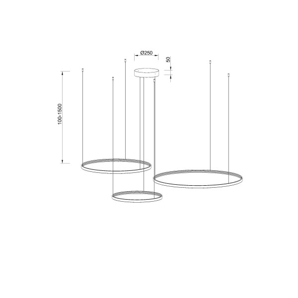 Люстра світлодіодна RING GIZA MULTI UP Kloodi - Фото 11