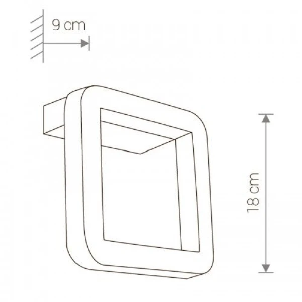 Фасадний світильник THIKA LED A 9121 Nowodvorski - Фото 3