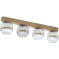 TK Lighting ARTWOOD GLASS 4257. Люстра стельова