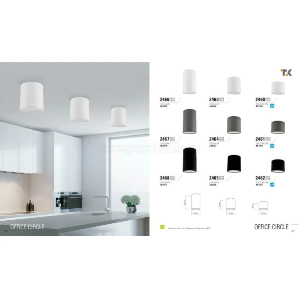Точковий світильник Office CIRCLE 2466 TK Lighting - Фото 2
