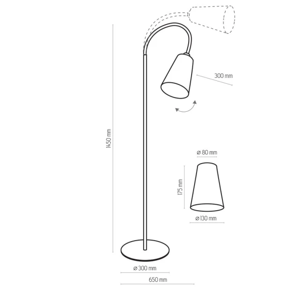 Торшер WIRE GOLD 1099 TK Lighting - Фото 2
