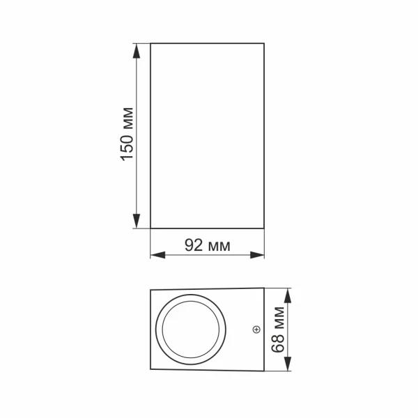 Фасадний світильник IP54 GU10 VL-AR012G Videx - Фото 2