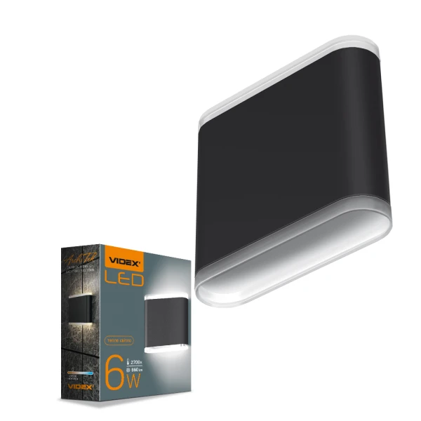 Фасадний світильник IP54 6W 2700K VL-AR06-062B Videx - Фото 3