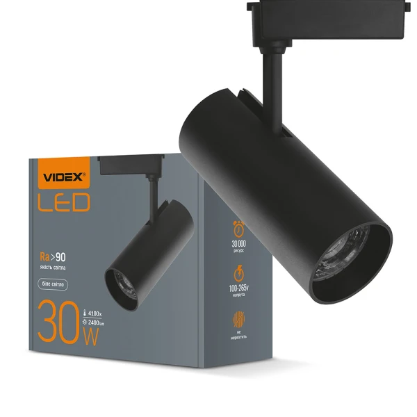Світильник трековий VL-TR04-304B 30 Вт (чорний) Videx - Фото 6