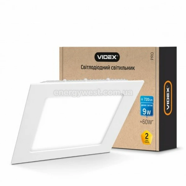 Світильник світлодіодний врізний 9 Вт 5000K Videx