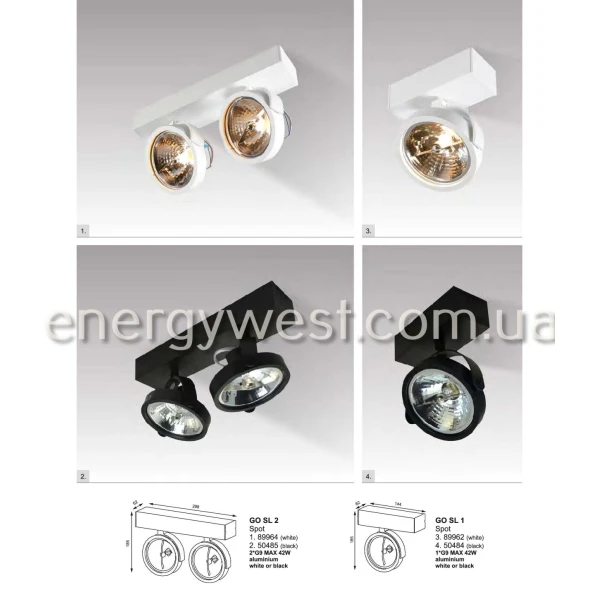 Світильник спот GO SL 2 50485 Zuma Line - Фото 2