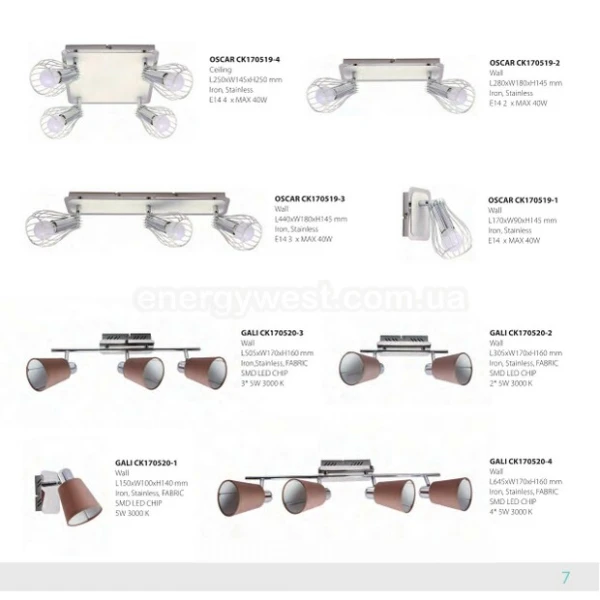 Світильник спот OSCAR CK170519-3 Zuma Line - Фото 2