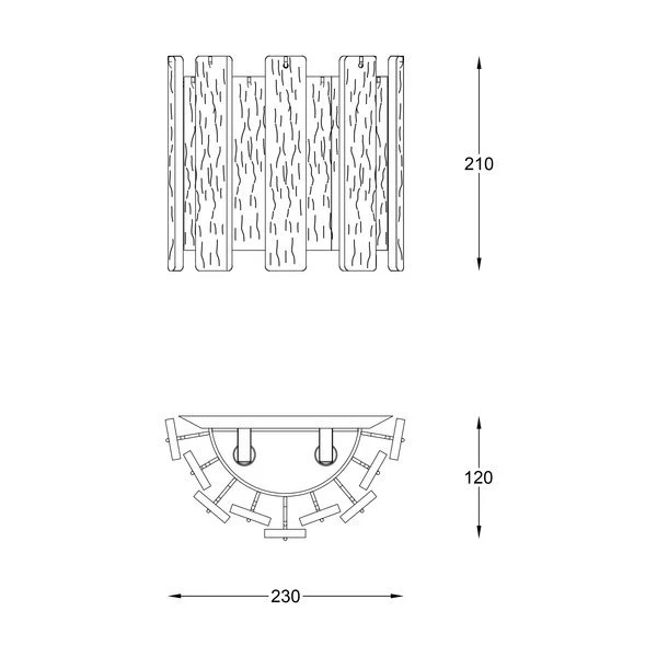 Бра FROZE W0509-02A-B5AC Zuma Line (Польща) - Фото 2